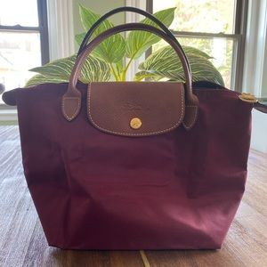 Longchamp Le Pliage small tote - Burgundy